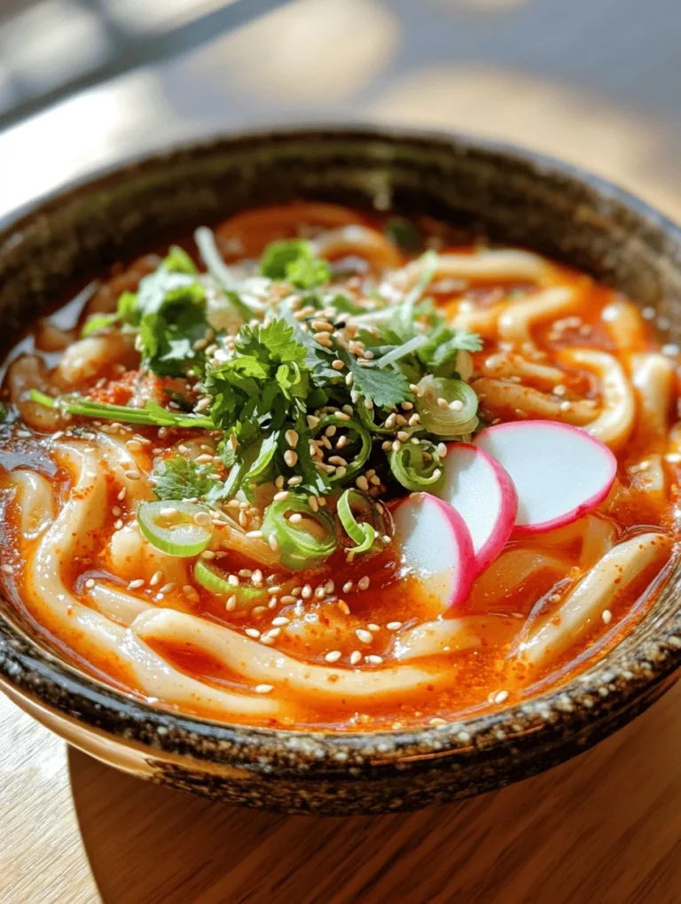 In the fast-paced world we live in, the demand for quick, delicious meals has never been higher. Enter Spicy 10-Minute Chili Oil Udon Noodles, a dish that beautifully combines convenience with robust flavors. This recipe is perfect for those evenings when you crave something satisfying yet easy to whip up — it’s an ideal solution for weeknight dinners, lunch breaks, or even a late-night snack.