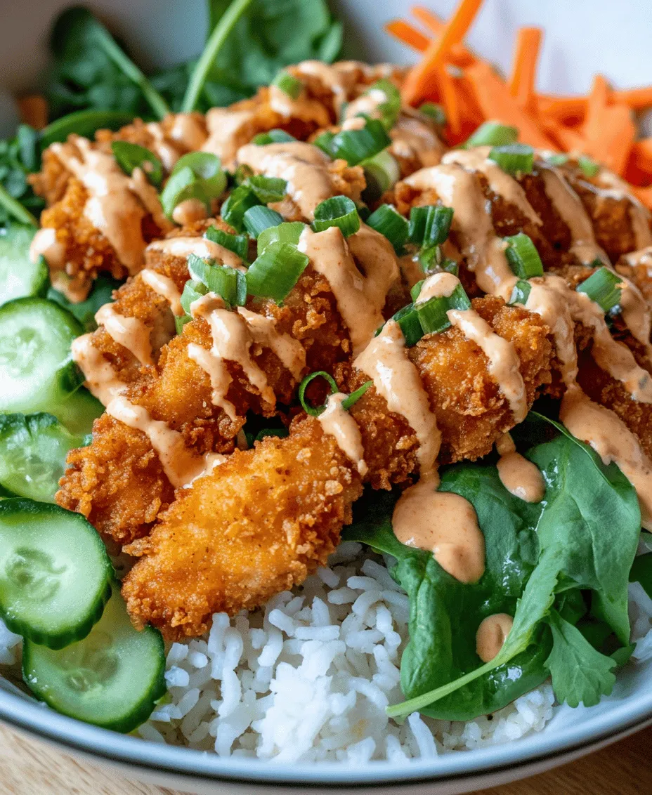 The Bang Bang Chicken Bowl is a harmonious blend of textures and flavors, and its success lies in the quality of its ingredients. Here’s a closer look at what you will need: