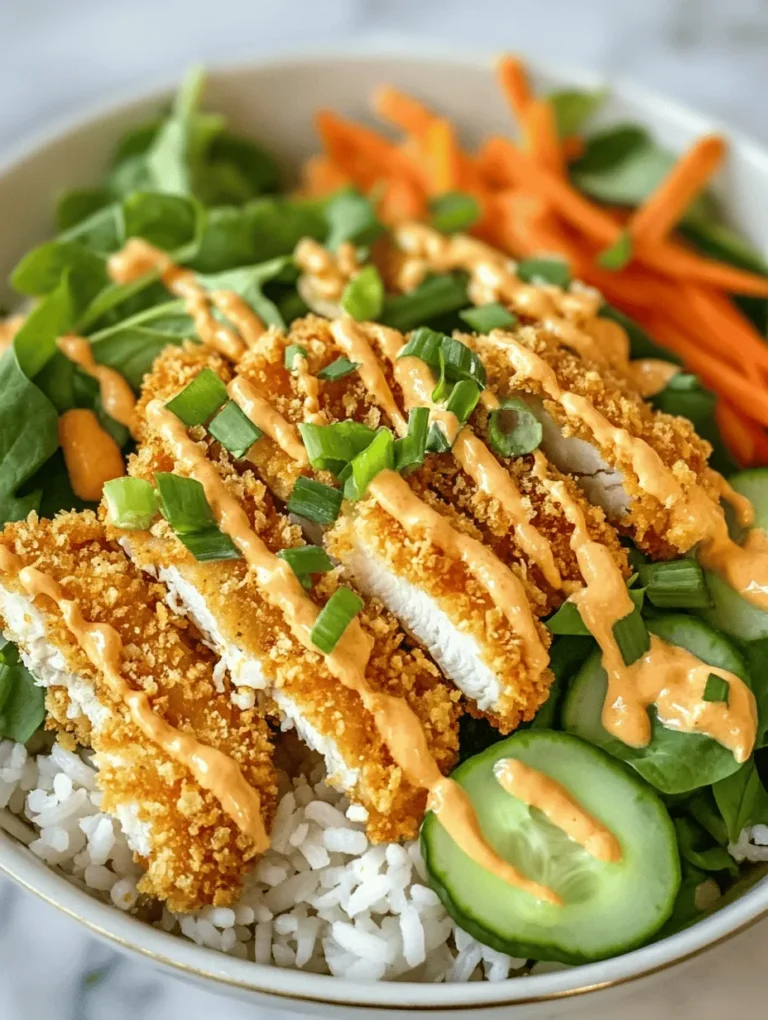 The Bang Bang Chicken Bowl is a harmonious blend of textures and flavors, and its success lies in the quality of its ingredients. Here’s a closer look at what you will need: