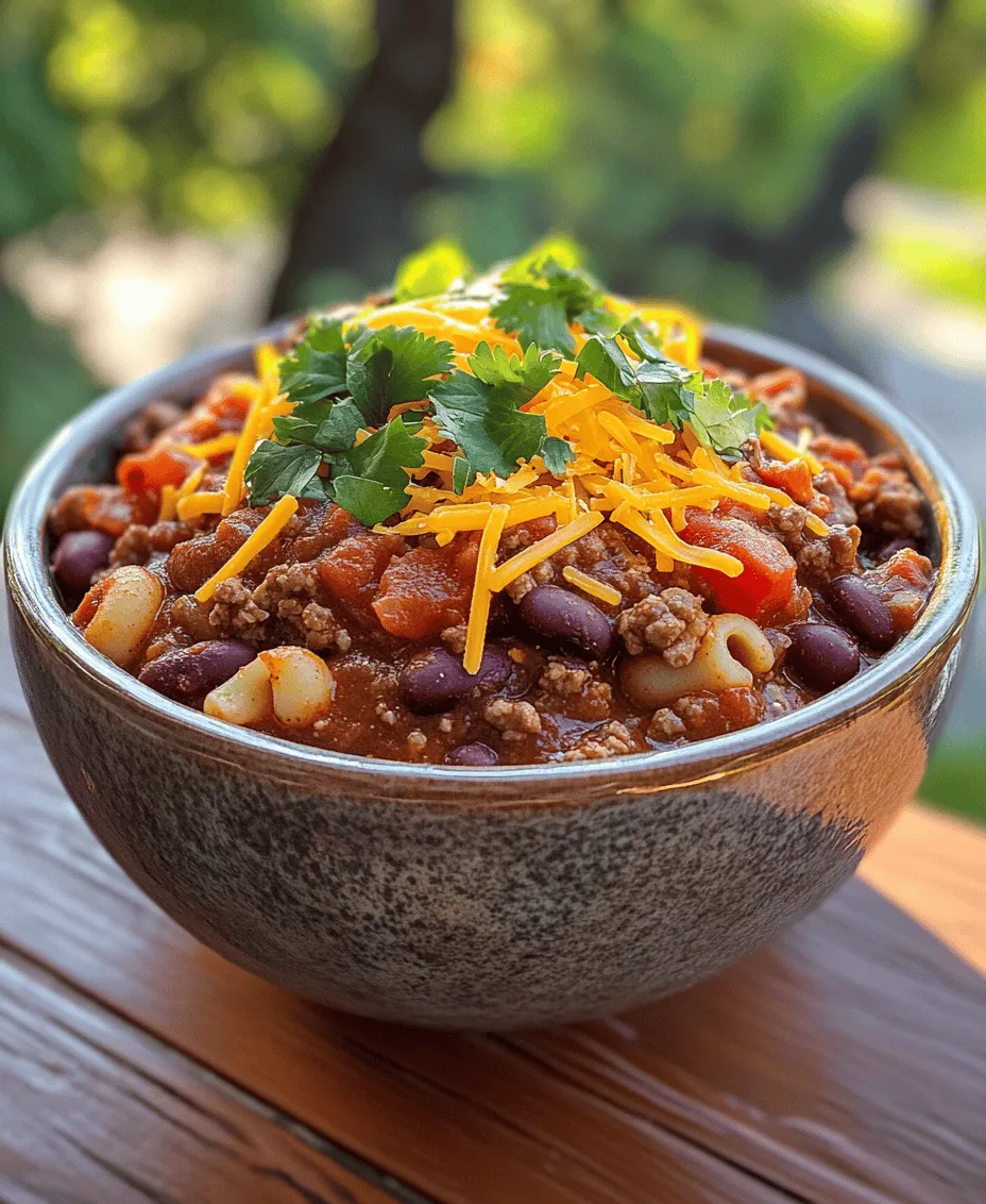 In the world of comfort foods, few dishes evoke the same sense of warmth and satisfaction as a hearty bowl of Chili Mac Fiesta. This delightful fusion of spicy chili and creamy macaroni embodies the essence of home-cooked meals, providing a fulfilling experience that warms both the body and soul. Whether it’s a chilly evening or a gathering of friends, this dish is perfect for any occasion, offering a delicious way to bring everyone together around the dinner table.