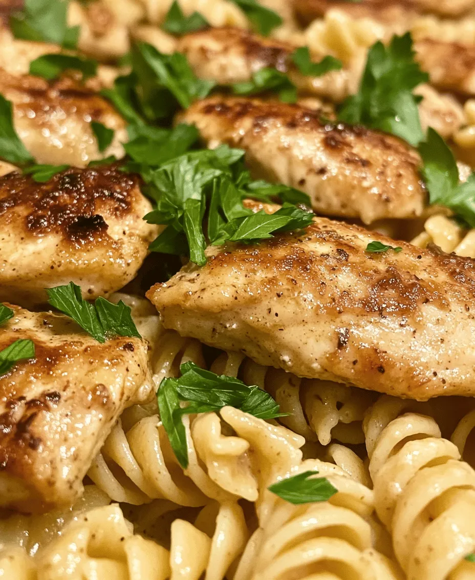 If you're searching for a weeknight dinner recipe that marries comfort with flavor, look no further than Creamy Garlic Butter Chicken & Rotini in Parmesan Sauce. This dish is not only a feast for the taste buds but also a warm embrace on a plate, perfect for those long, busy days when you need a quick yet satisfying meal. The creamy sauce, infused with the rich flavors of garlic and Parmesan, coats perfectly cooked rotini pasta and tender chicken, making it an irresistible choice for family dinners or entertaining guests.