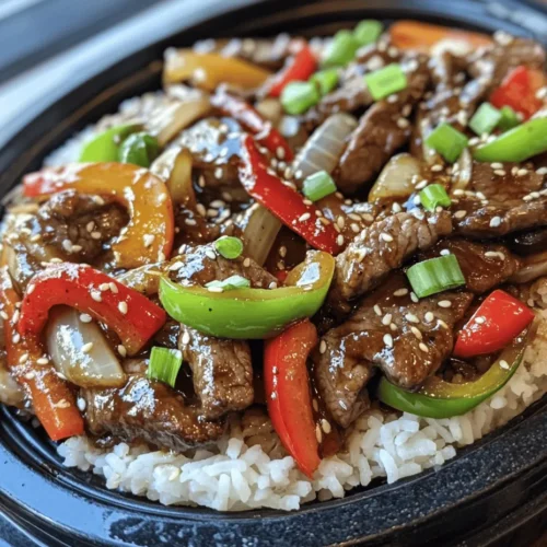 Sizzling Pepper Steak with Onions is a dish that brings excitement to the dinner table with its vibrant colors, tantalizing aromas, and mouthwatering flavors. Originating from the heart of Asian cuisine, this dish has made its way into kitchens worldwide, captivating food enthusiasts with its combination of tender beef, crunchy vegetables, and savory sauces. The appeal of Sizzling Pepper Steak lies not just in its taste, but also in its impressive presentation—the sight of a hot plate sizzling with perfectly cooked steak and colorful bell peppers is enough to whet anyone’s appetite.