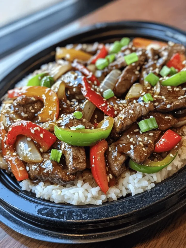 Sizzling Pepper Steak with Onions is a dish that brings excitement to the dinner table with its vibrant colors, tantalizing aromas, and mouthwatering flavors. Originating from the heart of Asian cuisine, this dish has made its way into kitchens worldwide, captivating food enthusiasts with its combination of tender beef, crunchy vegetables, and savory sauces. The appeal of Sizzling Pepper Steak lies not just in its taste, but also in its impressive presentation—the sight of a hot plate sizzling with perfectly cooked steak and colorful bell peppers is enough to whet anyone’s appetite.