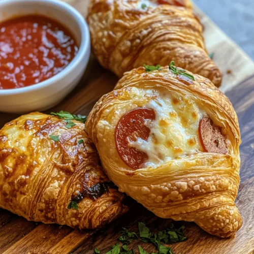 Crescent roll recipes have become increasingly popular in kitchens around the globe, known for their delicious versatility and the ease with which they can be transformed into a variety of dishes. From sweet pastries to savory snacks, crescent rolls are a beloved staple that can elevate any meal or gathering. Among the myriad of crescent roll creations, Mozzarella Pepperoni Croissant Rolls stand out as a mouthwatering fusion that expertly combines the classic flavors of pizza with the flaky, buttery goodness of croissants.
