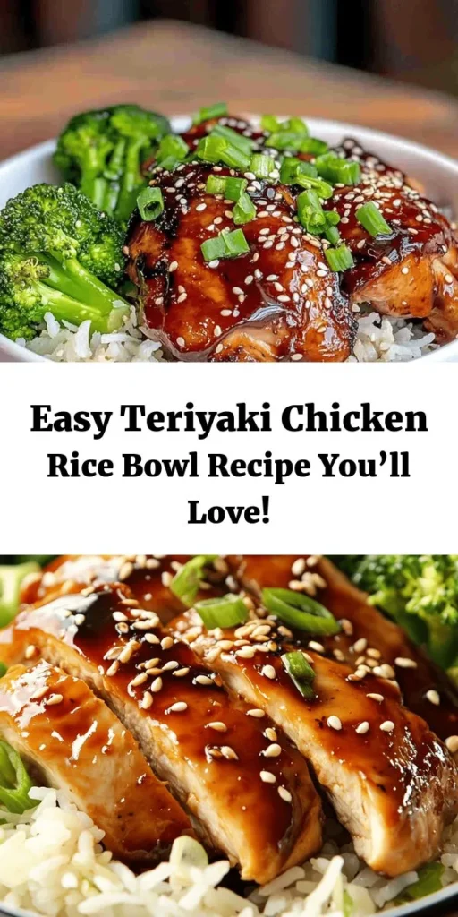 Elevate your dinner game with this delicious Teriyaki Chicken Rice Bowl! Featuring tender chicken thighs glazed in a savory homemade teriyaki sauce and served over fluffy jasmine rice, it's a satisfying and flavorful meal. Ready in just 30 minutes, this recipe is perfect for busy weeknights. Top it off with fresh green onions and sesame seeds, and don’t forget a side of steamed broccoli or mixed veggies for a nutritious boost! Enjoy a taste of Japan at home.