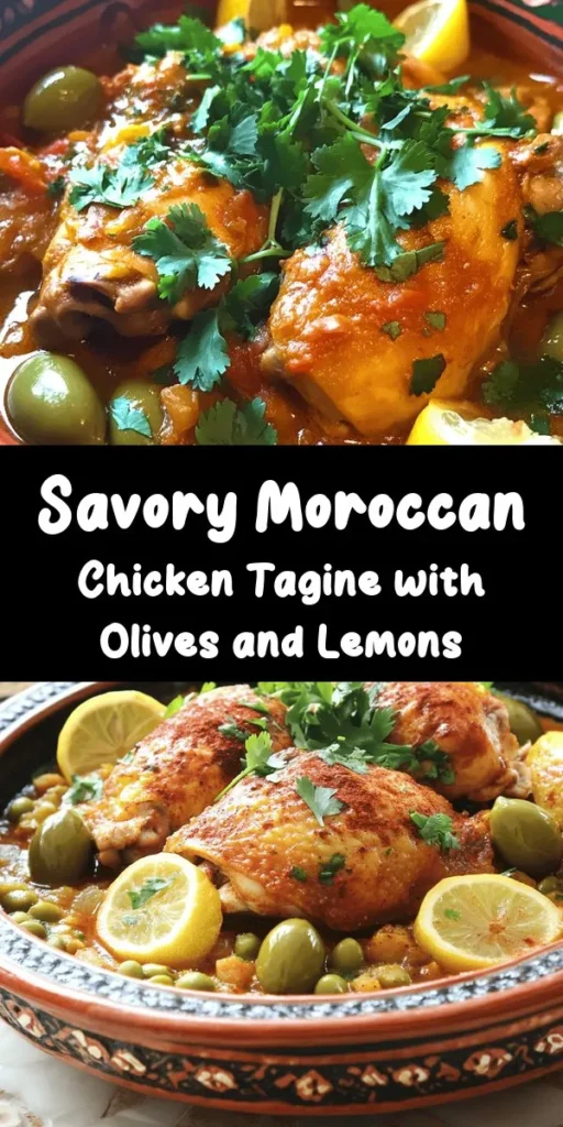 Discover the vibrant flavors of Morocco with this delicious Chicken Tagine featuring olives and lemons! Sear succulent chicken thighs and blend aromatic spices like cumin and cinnamon for a cozy, warming dish. This easy recipe requires simple ingredients and just one pot for easy cleanup. Serve it over couscous or with crusty bread to soak up the rich sauce. Perfect for a family dinner or impressing guests. Dive into a taste of North Africa today!