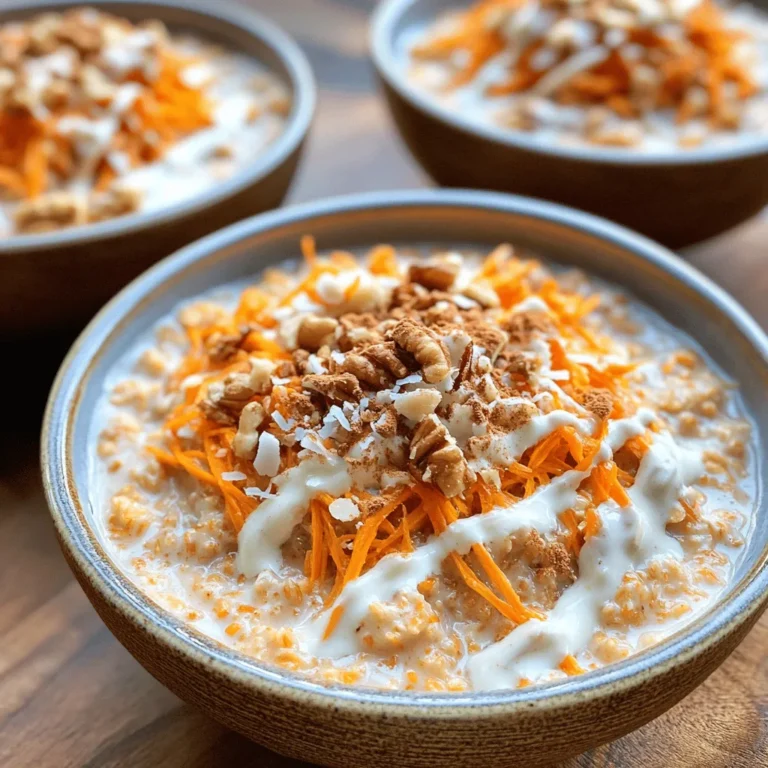 In today's fast-paced world, finding a breakfast option that is both nutritious and delicious can be a challenge. The trend towards healthy eating has led to an increased interest in breakfast foods that not only satisfy hunger but also provide vital nutrients. One standout option that has emerged is oatmeal, renowned for its versatility and health benefits. Among the myriad of oatmeal recipes, the Carrot Cake Oatmeal Delight shines as a delightful fusion of flavors and nutrition, brilliantly merging the beloved taste of carrot cake with the wholesome goodness of oats.