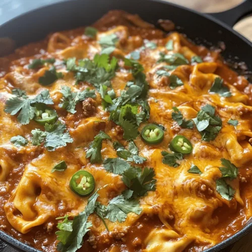 When it comes to comforting meals that unite different culinary traditions, Cheesy Beef Enchilada Tortellini stands out as a delightful fusion of Italian and Mexican flavors. This dish marries two beloved cuisines into a single, satisfying experience that warms the heart and tantalizes the taste buds. Imagine tender cheese tortellini enveloped in a rich and zesty enchilada sauce, topped with melted cheese and a sprinkle of spices. It’s a meal that’s not only comforting but also surprisingly quick to prepare, making it perfect for family dinners, gatherings with friends, or even a cozy night in.