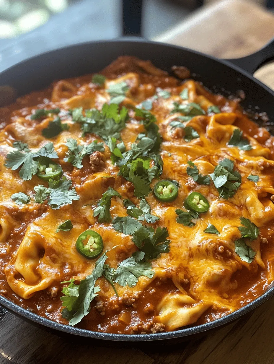 When it comes to comforting meals that unite different culinary traditions, Cheesy Beef Enchilada Tortellini stands out as a delightful fusion of Italian and Mexican flavors. This dish marries two beloved cuisines into a single, satisfying experience that warms the heart and tantalizes the taste buds. Imagine tender cheese tortellini enveloped in a rich and zesty enchilada sauce, topped with melted cheese and a sprinkle of spices. It’s a meal that’s not only comforting but also surprisingly quick to prepare, making it perfect for family dinners, gatherings with friends, or even a cozy night in.
