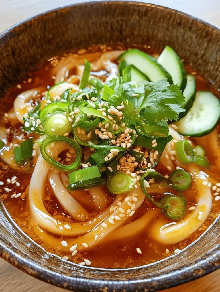 In today's fast-paced world, where juggling work, family, and personal commitments often leaves little time for elaborate cooking, quick and delicious meals are a culinary necessity. The art of creating satisfying dishes that cater to a busy lifestyle has become paramount for home cooks and food enthusiasts alike. Enter the 10-Minute Chili Oil Udon Noodles—a vibrant dish that brings together the convenience of quick preparation with the bold and tantalizing flavors of Asian cuisine. This recipe promises to satisfy your palate while fitting seamlessly into your hectic schedule.