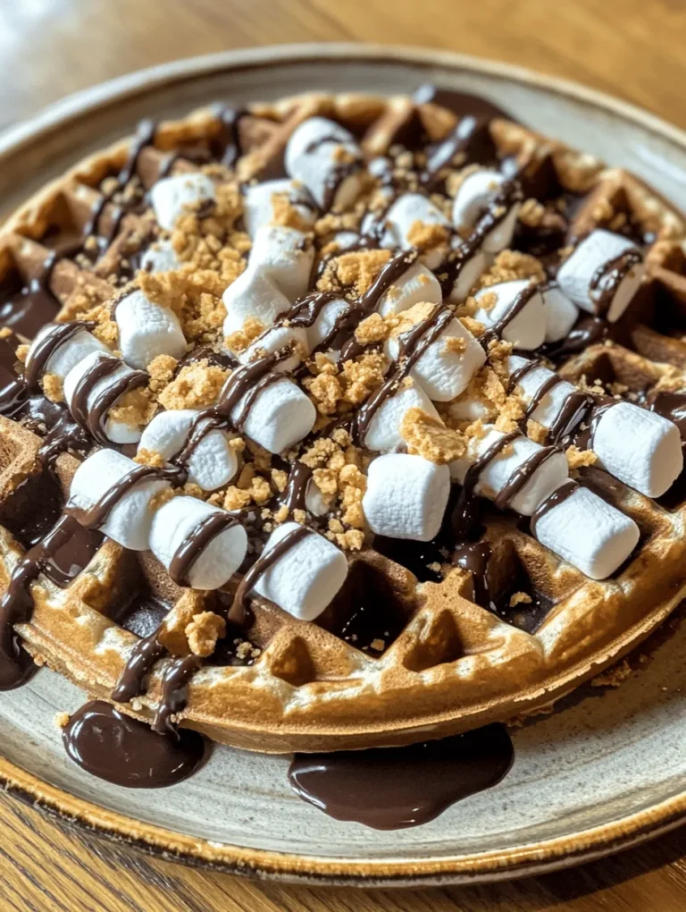 Imagine waking up to the intoxicating aroma of freshly made waffles, each one a delightful nod to the nostalgic flavors of a campfire treat. Indulgent S'mores Waffles are not just another breakfast option; they are a creative and indulgent twist on the classic s'mores that everyone loves. This recipe beautifully melds the rich, chocolatey flavors of s'mores with the comforting texture of fluffy waffles. With the growing trend of unique breakfast recipes, these waffles are sure to become a family favorite, appealing to both children and adults alike.