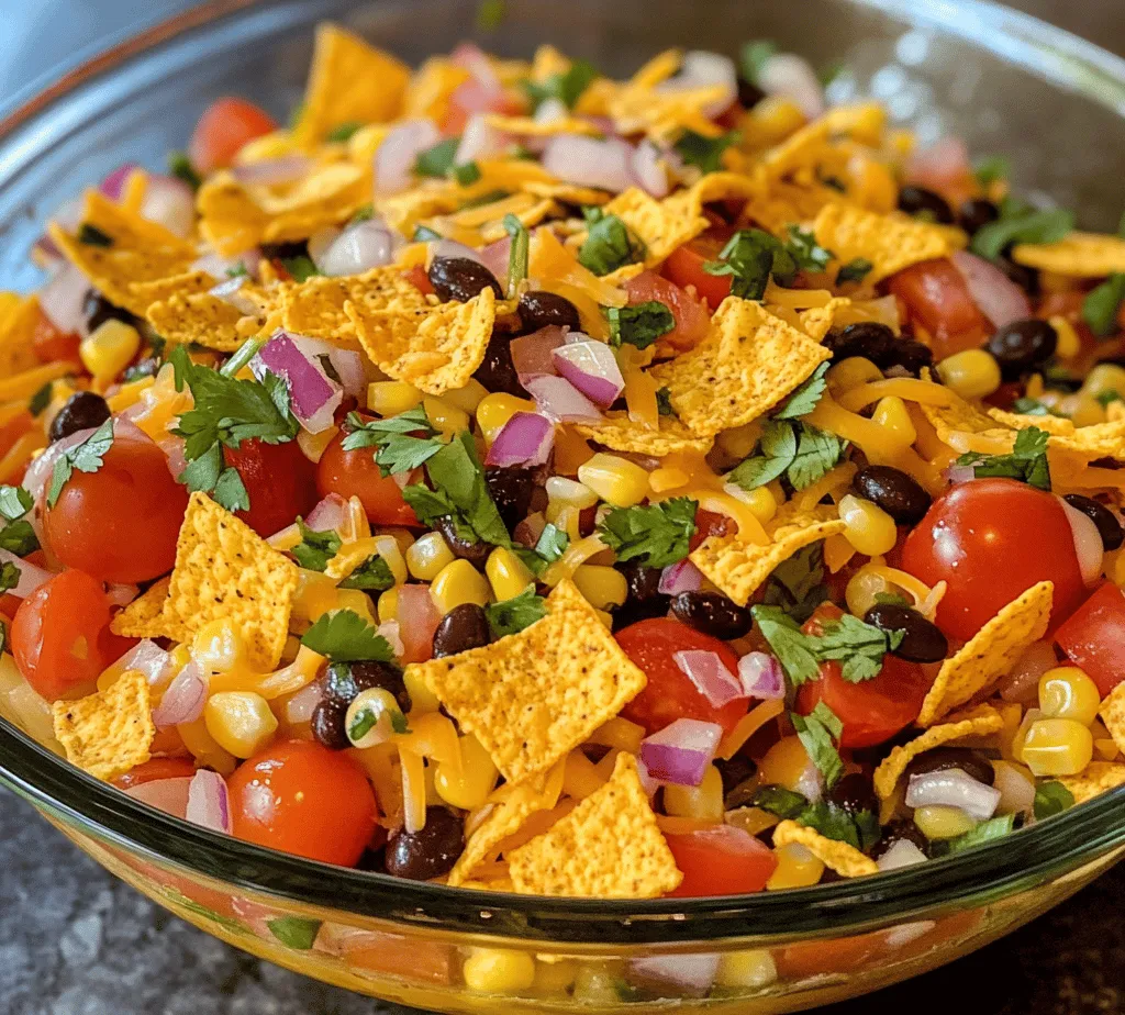 As summer approaches and the temperature rises, the desire for light, refreshing meals increases. One dish that perfectly embodies this craving is the Crunchy Fritos Fiesta Corn Salad. This vibrant salad is not only a feast for the eyes but also a delightful blend of textures and flavors that make it a favorite at summer gatherings, picnics, and potlucks. Its crunchy corn chips, sweet corn, and fresh vegetables come together in a colorful presentation that is sure to impress your guests.