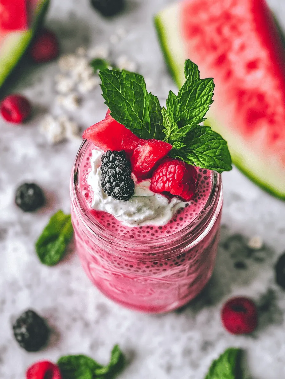 In recent years, there has been a significant shift towards healthier breakfast options, as more people recognize the importance of starting their day with nutritious food. Breakfast is often referred to as the most important meal of the day, and for good reason. A well-rounded breakfast sets the tone for your energy levels, mood, and metabolism throughout the day. Among the plethora of choices available, the watermelon chia pudding stands out as an exceptionally refreshing and nutritious option that is perfect for warm mornings or anytime you crave a light yet satisfying meal.
