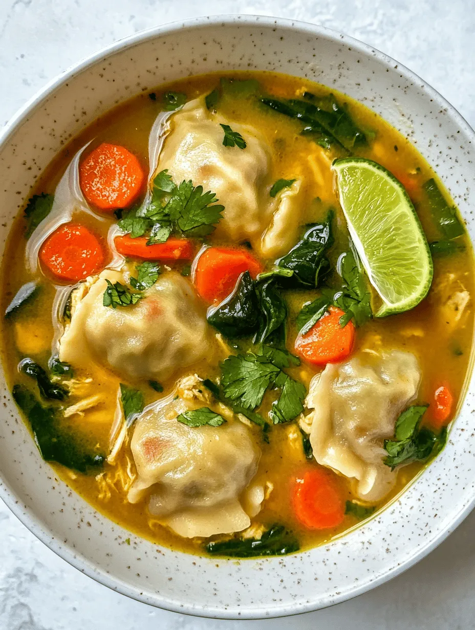 The Ultimate Curry Dumpling Soup is a comforting dish that marries the delightful textures of handmade dumplings with the rich, aromatic flavors of a curry-infused broth. This soup is not just a meal; it’s an experience that warms the heart and soul, making it perfect for cozy family dinners, gatherings with friends, or simply a delightful solo indulgence. The fusion of traditional dumpling-making techniques with the vibrant spices of curry showcases how culinary boundaries can be beautifully crossed, bringing dishes from different cultures together on one plate.
