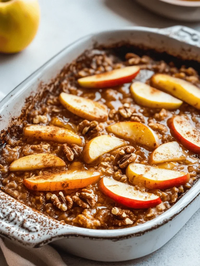 In today’s fast-paced world, a healthy breakfast is often overlooked. However, the importance of starting your day with a nutritious meal cannot be understated. Breakfast is not just a meal; it’s an essential part of fueling your body and mind for the day ahead. A wholesome breakfast can boost your metabolism, enhance focus, and provide the energy you need to tackle your daily tasks. Among the myriad of breakfast options available, the Irresistible Healthy Apple Oatmeal Breakfast Bake stands out as a delicious and nutritious choice.