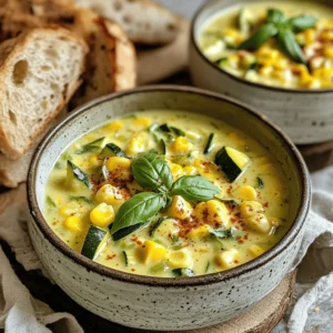The appeal of Summer Corn and Zucchini Chowder lies in its versatility. This creamy, hearty soup can be served as a light main dish or as an accompaniment to your favorite summer meal. The combination of sweet corn, tender zucchini, and earthy potatoes creates a symphony of flavors that evoke memories of summer picnics and family gatherings.