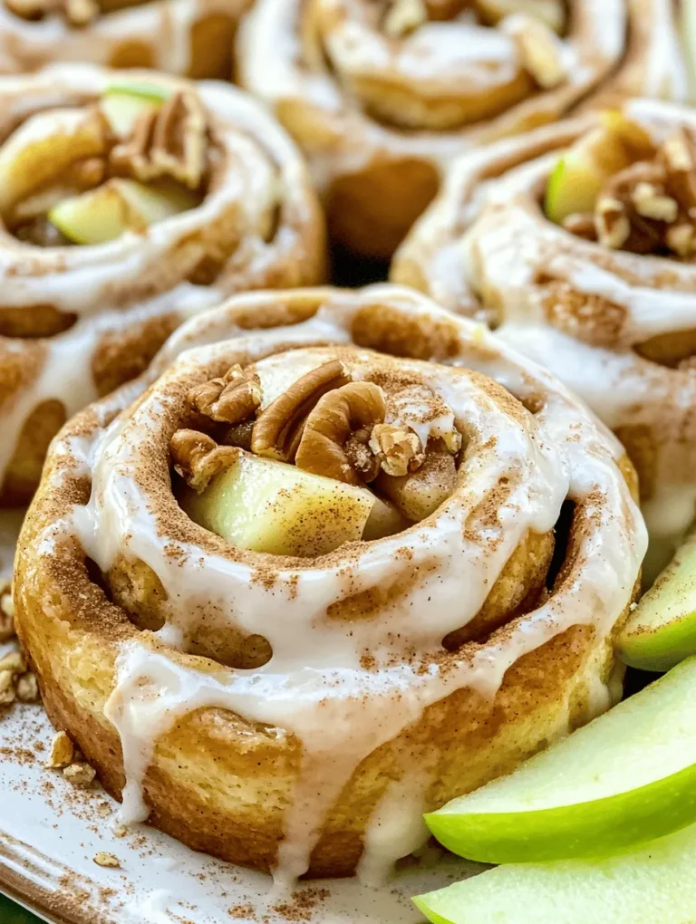 Cinnamon rolls have long held a special place in the hearts of food lovers, celebrated for their comforting sweetness and delightful aroma that wafts through kitchens, inviting everyone to gather around the breakfast table. These soft, pillowy pastries are synonymous with cozy mornings and festive gatherings, often baked to perfection and drizzled with sugary glazes. While traditional cinnamon rolls are undeniably delicious, they can be elevated to new heights with a unique twist—adding fresh apples and a luscious cream cheese frosting.