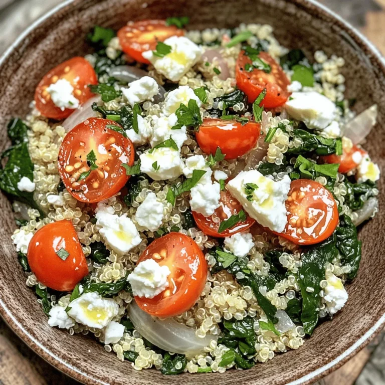 In recent years, the demand for healthy, quick meals has surged, especially among busy professionals and families striving to maintain a nutritious lifestyle without sacrificing time. One standout dish that perfectly embodies this trend is the Quick & Creamy Spinach & Feta Quinoa Bowl. This delightful recipe is not only simple to prepare but also packed with flavor and nutrients, making it a fantastic option for lunch or dinner.