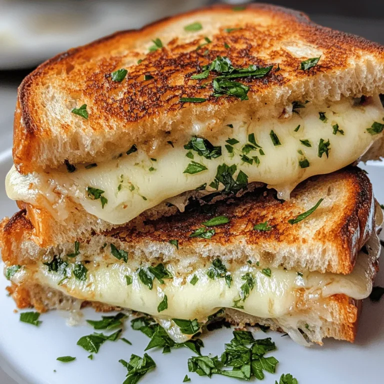 Grilled cheese sandwiches have long been a staple in American cuisine, beloved for their crispy exterior and gooey, melty interior. This simple yet satisfying dish transcends age and taste preferences, making it a go-to comfort food for many. Whether enjoyed on a cold winter evening or as a quick lunch option, grilled cheese sandwiches remind us of home-cooked meals and childhood nostalgia. However, as culinary creativity continues to flourish, classic recipes are often reimagined to elevate their flavors and appeal. Enter the garlic bread grilled cheese — a delightful twist on the traditional sandwich that combines the rich, savory taste of garlic bread with the comforting essence of grilled cheese.