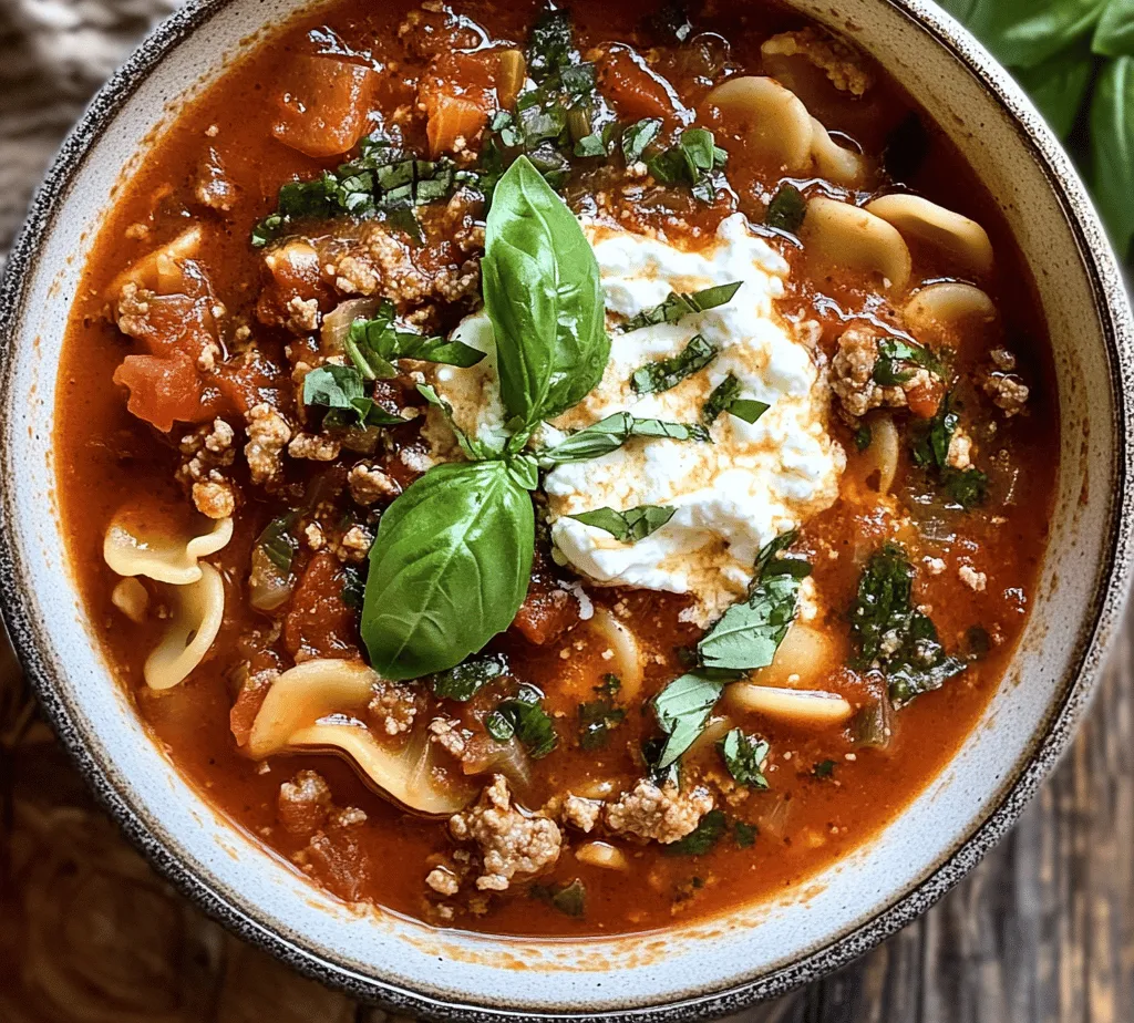 Lasagna is a beloved classic that brings comfort and warmth to the dinner table, but preparing a traditional lasagna can be time-consuming. Between boiling sheets of pasta, layering meat, cheese, and sauce, and baking it to perfection, it can often feel like an all-day endeavor. Enter the lasagna soup: a delightful twist on the classic dish that captures all the rich flavors of lasagna in a hearty, cozy soup. This innovative recipe retains the essence of lasagna while simplifying the preparation process, making it an ideal option for busy weeknights or when you're simply craving a comforting bowl of goodness without the fuss.