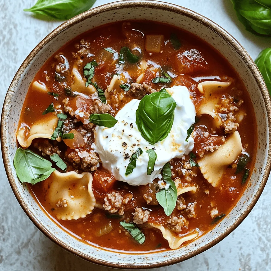 Lasagna is a beloved classic that brings comfort and warmth to the dinner table, but preparing a traditional lasagna can be time-consuming. Between boiling sheets of pasta, layering meat, cheese, and sauce, and baking it to perfection, it can often feel like an all-day endeavor. Enter the lasagna soup: a delightful twist on the classic dish that captures all the rich flavors of lasagna in a hearty, cozy soup. This innovative recipe retains the essence of lasagna while simplifying the preparation process, making it an ideal option for busy weeknights or when you're simply craving a comforting bowl of goodness without the fuss.