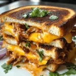 The BBQ Chicken Grilled Cheese is a delightful twist on the classic comfort food that combines the savory flavors of grilled chicken and tangy barbecue sauce with the gooey goodness of melted cheese. This sandwich is not just a delicious meal; it is a celebration of flavors that brings together two beloved culinary staples: barbecue and the grilled cheese sandwich. Whether you are looking for a quick weeknight dinner or a casual gathering meal, this recipe is a fantastic way to utilize leftover chicken while adding a unique touch to your dining experience.