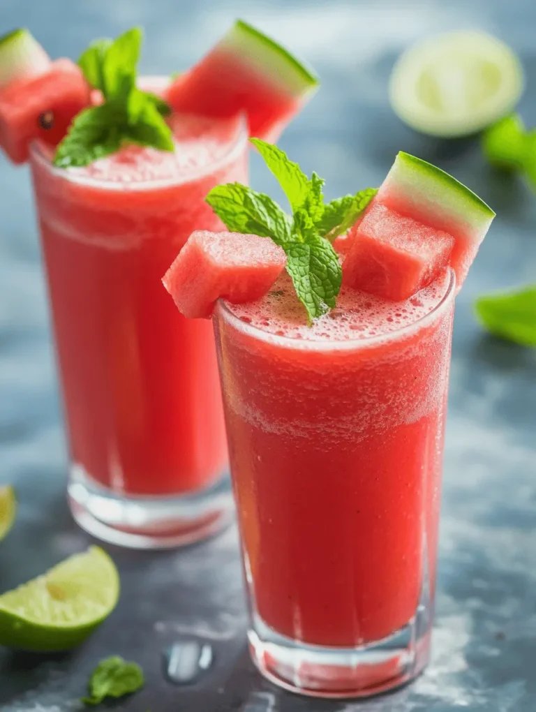 Watermelon is not just a delicious summer fruit; it is also packed with essential nutrients that contribute to overall health. This vibrant fruit is composed of approximately 92% water, making it an excellent choice for hydration. Beyond its high water content, watermelon is rich in vitamins and minerals. It is an excellent source of vitamin C, which plays a vital role in immune function, skin health, and collagen production. Additionally, watermelon contains vitamin A, known for its benefits to vision and skin health.