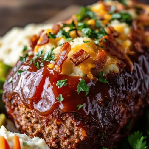 There's something undeniably comforting about a home-cooked meal that wraps around you like a warm hug, and few dishes exemplify this better than meatloaf. This Ultimate Loaded Potato Meatloaf takes the classic comfort food to new heights by combining the rich, savory flavors of traditional meatloaf with the creamy goodness of mashed potatoes and the irresistible crunch of crispy bacon. Perfect for family dinners, gatherings, or simply to satisfy your cravings, this dish promises to deliver deliciousness in every bite.