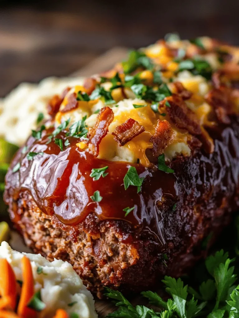 There's something undeniably comforting about a home-cooked meal that wraps around you like a warm hug, and few dishes exemplify this better than meatloaf. This Ultimate Loaded Potato Meatloaf takes the classic comfort food to new heights by combining the rich, savory flavors of traditional meatloaf with the creamy goodness of mashed potatoes and the irresistible crunch of crispy bacon. Perfect for family dinners, gatherings, or simply to satisfy your cravings, this dish promises to deliver deliciousness in every bite.