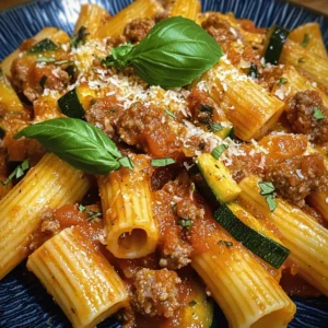 If you’re looking for a dish that perfectly balances comfort and excitement, look no further than Spicy Sausage & Zucchini Rigatoni. This Italian-inspired recipe combines the robust flavors of spicy sausage with the freshness of zucchini, all enveloped in hearty rigatoni pasta. It's a meal that satisfies the palate while also being visually appealing, thanks to the vibrant colors of the ingredients.