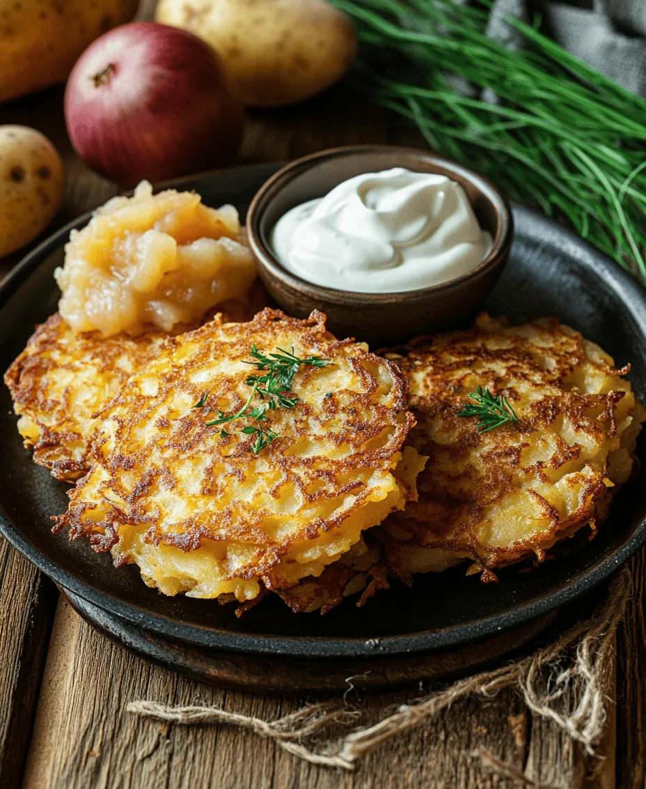 German potato pancakes, known as 