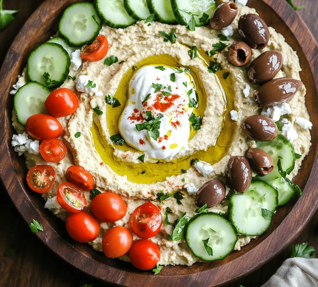 Dive into the vibrant world of Mediterranean cuisine with our Mediterranean Bliss Loaded Hummus recipe. This dish is not just a dip; it's a delightful, colorful platter that elevates classic hummus into a gourmet experience. Combining the creamy richness of traditional hummus with a variety of fresh, wholesome toppings, this recipe is perfect for gatherings, parties, or as a nutritious snack to enjoy at home.