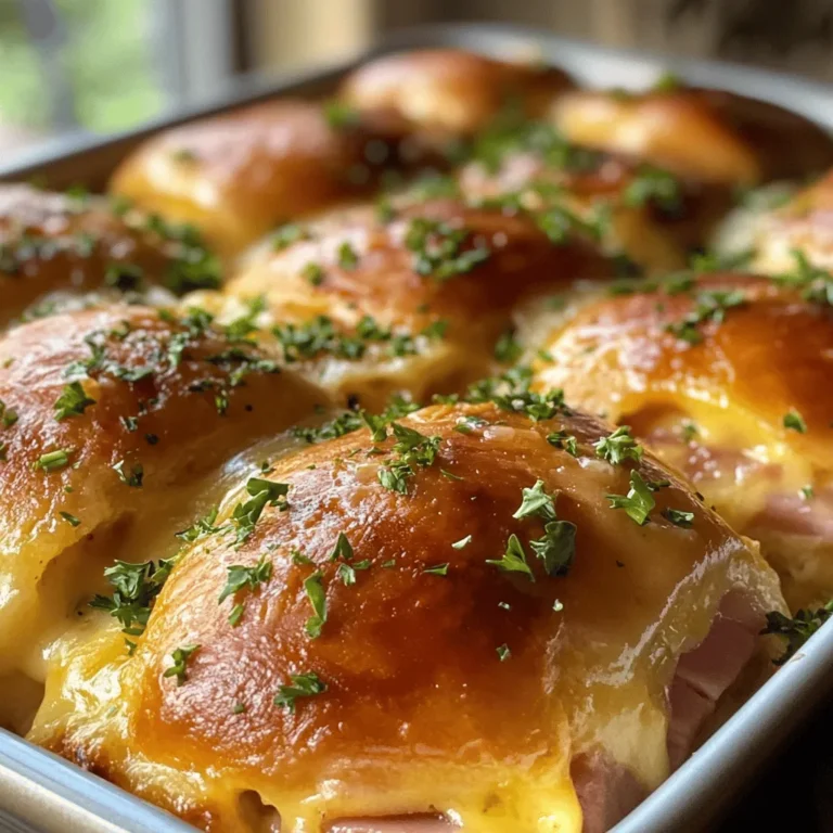 If you're in search of a crowd-pleasing dish that combines sweet and savory elements, look no further than Sweet Hawaiian Ham & Cheese Bliss. This delightful slider recipe is perfect for a variety of occasions—whether you’re hosting a backyard barbecue, watching the big game with friends, or preparing a family dinner. The combination of fluffy Hawaiian rolls, succulent ham, and melted cheese creates an irresistible flavor profile that will have your guests coming back for seconds (and thirds!).