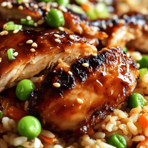 If you're looking for a delightful twist on a classic dish, the Savory Japanese BBQ Chicken Fried Rice Extravaganza is the perfect choice. This vibrant recipe artfully blends traditional Japanese flavors with the beloved comfort of fried rice, creating a dish that is both satisfying and flavorful. Imagine tender, marinated chicken thighs, perfectly cooked jasmine rice, and a rainbow of vegetables all sautéed together in a harmony of tastes that will transport your taste buds to your favorite izakaya.