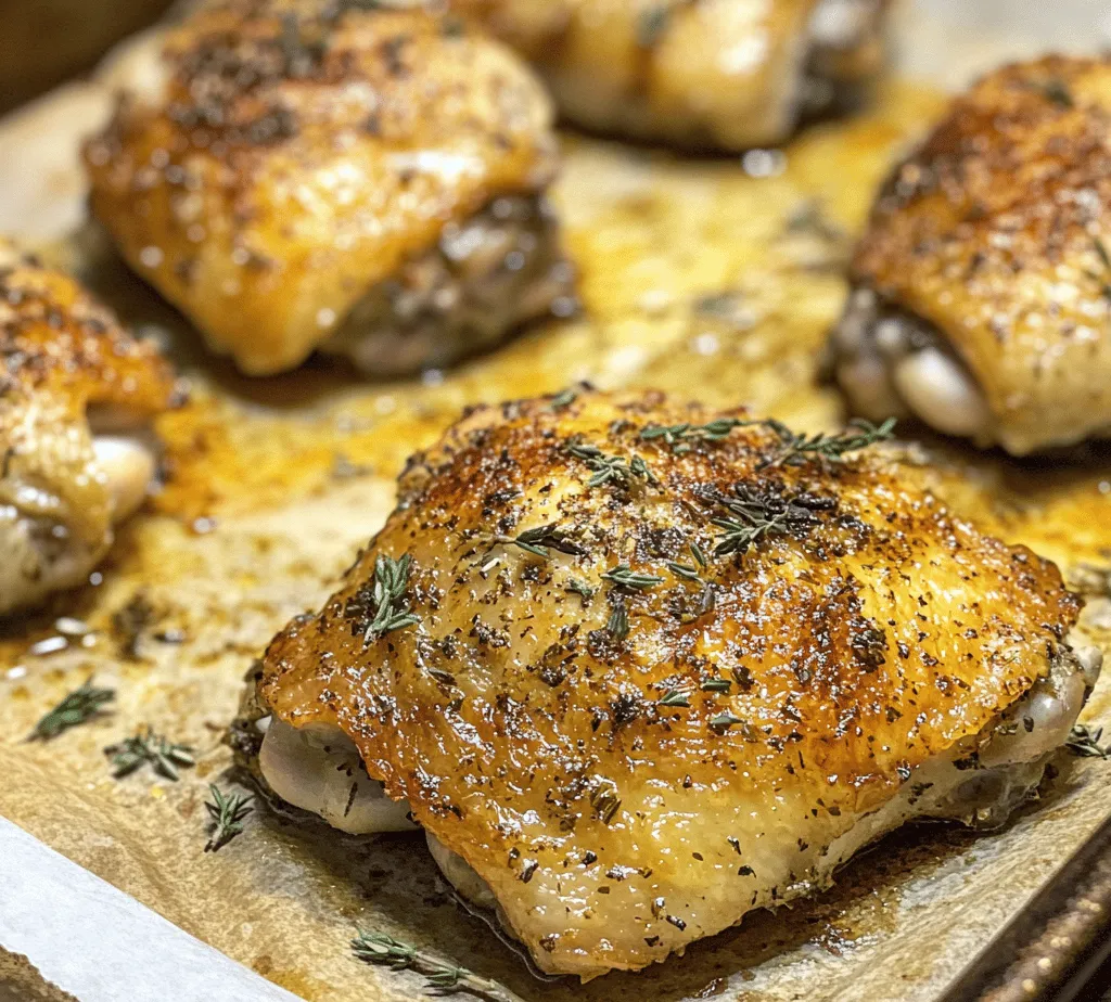 When it comes to creating a satisfying meal that strikes the perfect balance between flavor and ease of preparation, crispy herb-infused chicken thighs stand out as a culinary delight. These succulent pieces of chicken boast a juicy interior enveloped by a beautifully crispy skin, creating a dish that’s simply irresistible. Renowned for their rich flavor profile, chicken thighs have become increasingly popular not just for their taste but also for their versatility and affordability, making them a staple in kitchens around the world.
