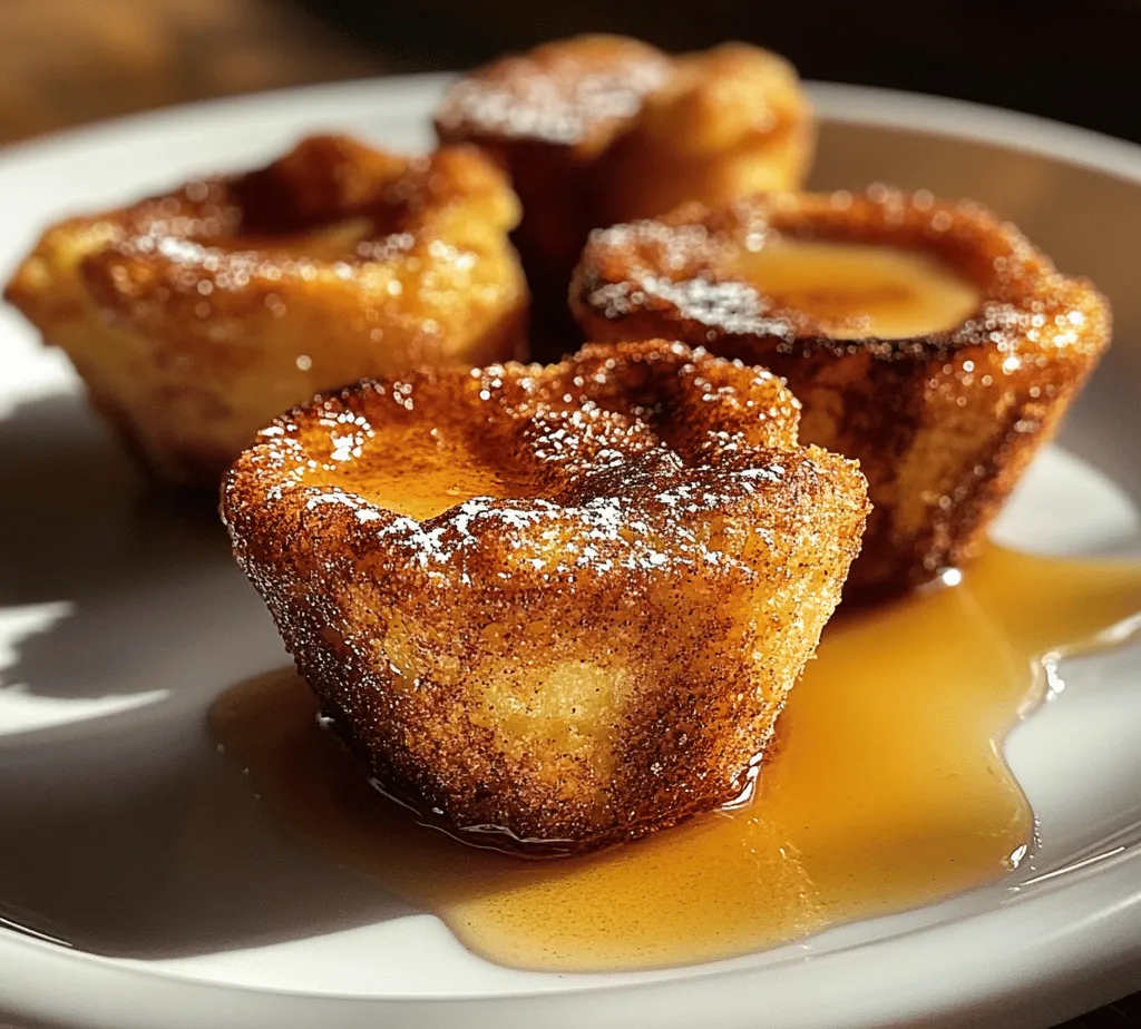 Cinnamon Sugar French Toast Muffins are a delightful and innovative take on the beloved breakfast classic. Imagine the comforting flavors of traditional French toast, but in a convenient and portable muffin form. These muffins are not only incredibly tasty but also offer a soft, custardy texture that melts in your mouth with every bite. Whether you're looking to elevate your breakfast routine, impress guests at brunch, or simply indulge in a sweet treat, these muffins are an ideal choice.