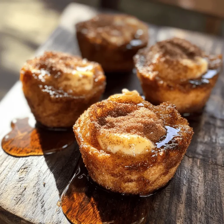 Cinnamon Sugar French Toast Muffins are a delightful and innovative take on the beloved breakfast classic. Imagine the comforting flavors of traditional French toast, but in a convenient and portable muffin form. These muffins are not only incredibly tasty but also offer a soft, custardy texture that melts in your mouth with every bite. Whether you're looking to elevate your breakfast routine, impress guests at brunch, or simply indulge in a sweet treat, these muffins are an ideal choice.