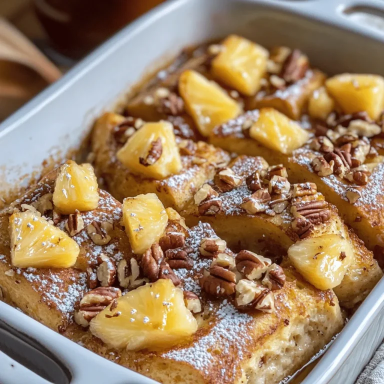French toast is a beloved breakfast dish that has graced tables around the world, celebrated for its versatility and comforting flavors. Traditionally made by soaking slices of bread in a mixture of eggs and milk before frying, this classic dish can be easily adapted to suit various tastes and occasions. One delightful variation that has gained popularity in recent years is the Sweet Hawaiian Roll French Toast Bake. This recipe takes the familiar concept of French toast and elevates it to a new level, combining the unique sweetness of Hawaiian rolls with a rich custard mixture and delightful toppings.