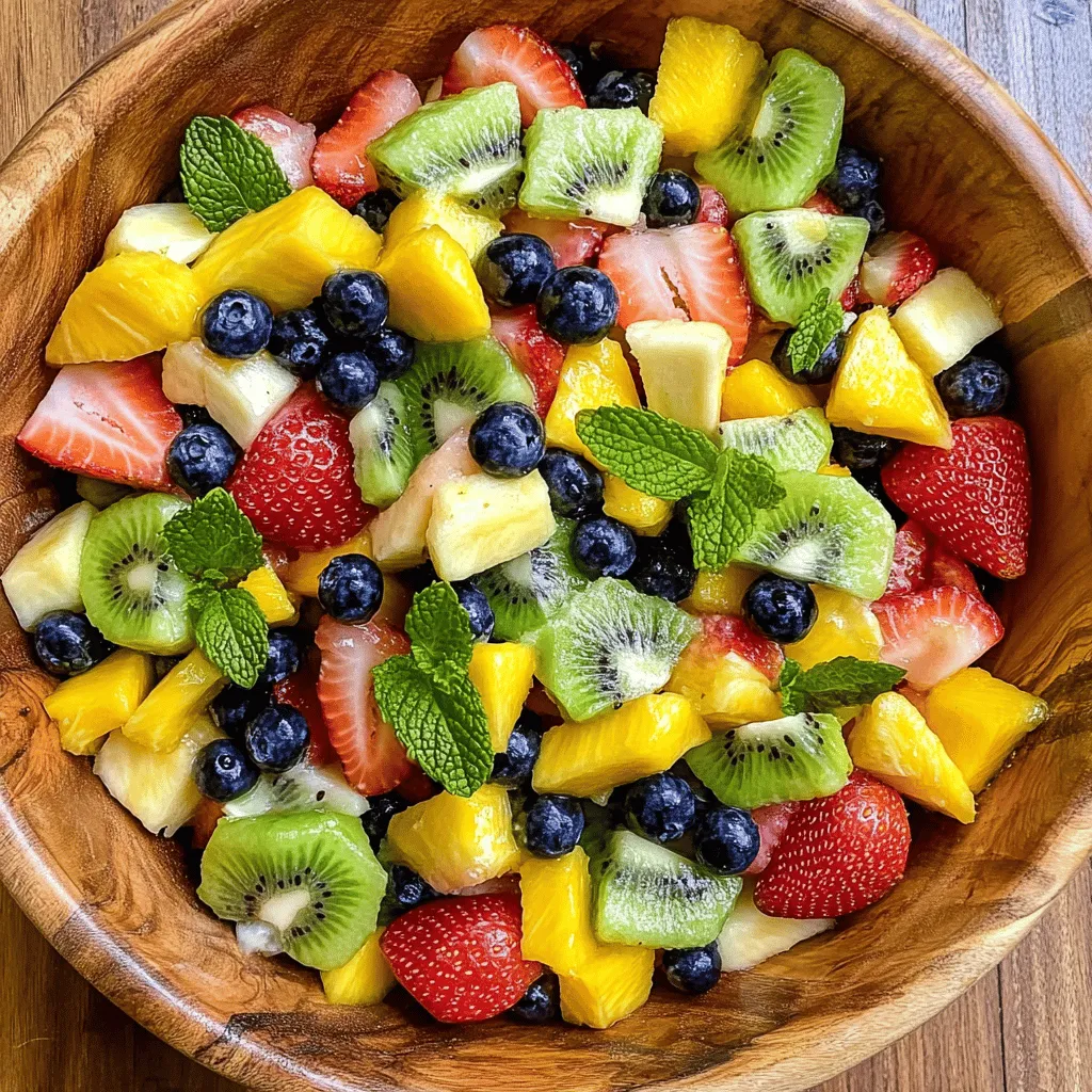 Imagine a bowl bursting with vibrant colors, each hue representing a different fruit, harmoniously blending together to create a stunning and refreshing dish. This is the magic of a rainbow fruit salad. Not only does it serve as a feast for the eyes, but it also provides a delightful medley of flavors that can invigorate your taste buds and uplift your spirit. Perfect for summer picnics, family gatherings, or simply as a healthy snack, this fruit salad is incredibly versatile and can be enjoyed by people of all ages.