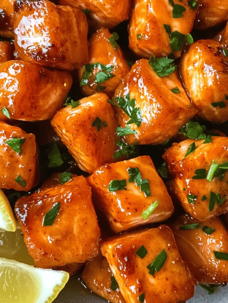 Salmon is a culinary gem that has captured the hearts of food lovers around the world. With its rich flavor and versatility, this fish has been a staple in various culinary traditions, from Asian to Mediterranean cuisines. Whether grilled, baked, or pan-seared, salmon can be adapted to suit a multitude of flavor profiles, making it a favorite for both home cooks and professional chefs alike. Today, we will explore a delightful twist on this classic ingredient: Spicy-Sweet Hot Honey Salmon Bites.