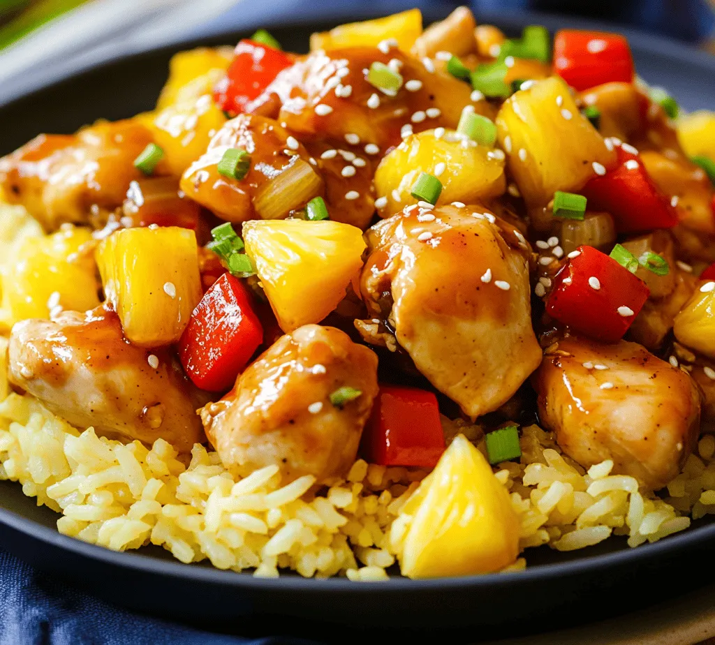Welcome to a culinary adventure that takes your taste buds on a delightful journey with our Sweet and Savory Pineapple Chicken and Rice recipe. This dish is a remarkable fusion of flavors, combining the sweetness of pineapple with the heartiness of chicken, all perfectly nestled on a bed of aromatic rice. It is not only a feast for the senses but also a wholesome meal that delivers the essential nutrients your body needs.