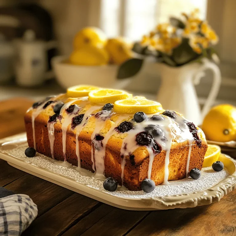 Are you searching for a delightful bread that perfectly balances zesty citrus and sweet berries? Look no further than Zesty Lemon Blueberry Bliss Bread! This recipe is a crowd-pleaser that brings together the refreshing tang of lemon and the natural sweetness of blueberries, making it an ideal choice for breakfast, snacks, or even dessert. The vibrant flavors not only tantalize the taste buds but also provide a burst of sunshine in every bite, effortlessly brightening your day.