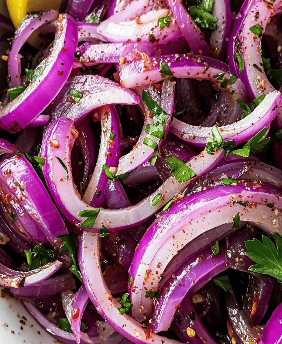 If you're looking to elevate your culinary creations, Zesty Sumac Onions are a must-try. This vibrant recipe combines the sharpness of red onions with the tangy, citrusy notes of sumac, creating a burst of flavor that can transform a simple dish into something extraordinary. Whether you’re serving them as a side, a topping for grilled meats, or a component in salads, these zesty onions are sure to impress your guests and tantalize your taste buds.