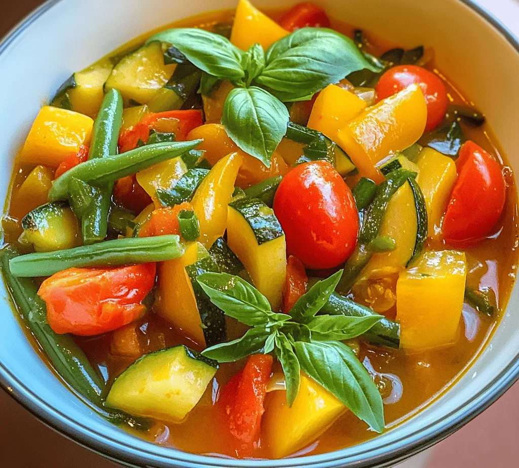 As summer approaches, the abundance of fresh vegetables in local markets and gardens invites us to embrace lighter, more vibrant meals. One such delightful dish that embodies the flavors of the season is our Savory Summer Vegetable Stew. This dish is not just a feast for the senses but also a nourishing option that celebrates the bounty of summer produce. With its colorful array of vegetables and aromatic herbs, this stew offers a comforting yet refreshing meal, perfect for warm evenings spent outdoors or cozy nights in.