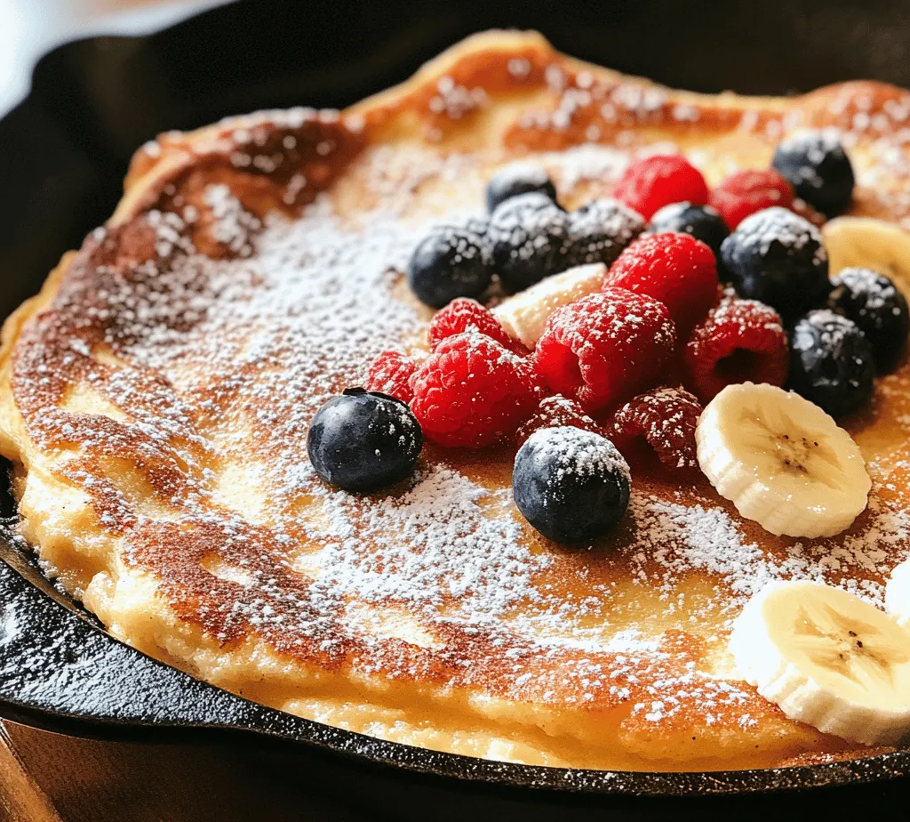 If you're on the hunt for a breakfast dish that is not only visually stunning but also incredibly easy to prepare, look no further than the Fluffy Baked German Pancake. This delightful dish hails from Germany and has captured the hearts (and stomachs) of food lovers around the world. Characterized by its light, airy texture and impressive rise, the German pancake is a unique spin on the traditional pancake, offering a delightful twist to your morning routine.