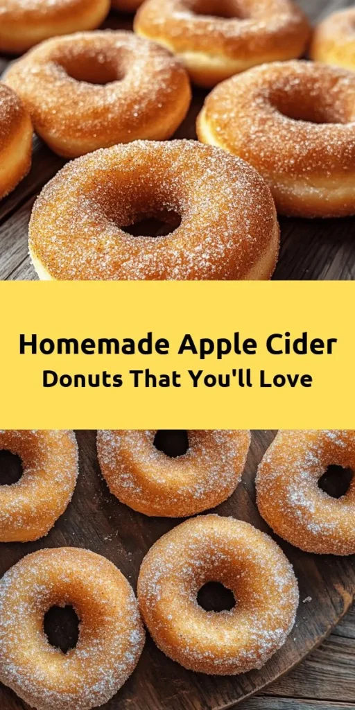 Satisfy your sweet tooth with these irresistible Apple Cider Donuts! Made with reduced apple cider for intense flavor, warm spices, and a soft, fluffy texture, these treats are perfect for fall. Easy to prepare in under an hour, they bake up in a donut pan and are rolled in a delightful cinnamon-sugar coating. Enjoy them fresh out of the oven with a cup of coffee or hot cider. A delicious seasonal indulgence that everyone will love!
