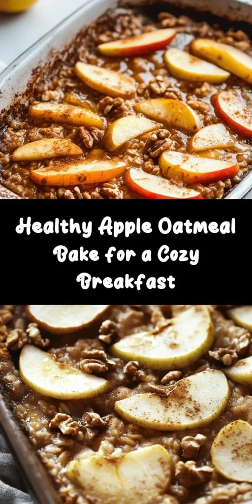 Start your day right with this irresistible Healthy Apple Oatmeal Breakfast Bake! Made with wholesome rolled oats, fresh apples, and a touch of maple syrup, it's the perfect balance of taste and nutrition. This easy-to-follow recipe bakes up warm and comforting, with crunchy walnuts and aromatic cinnamon to elevate your breakfast experience. Serve it warm with a drizzle of maple syrup or yogurt for a delightful morning treat. Ideal for meal prep, this dish can be enjoyed throughout the week!