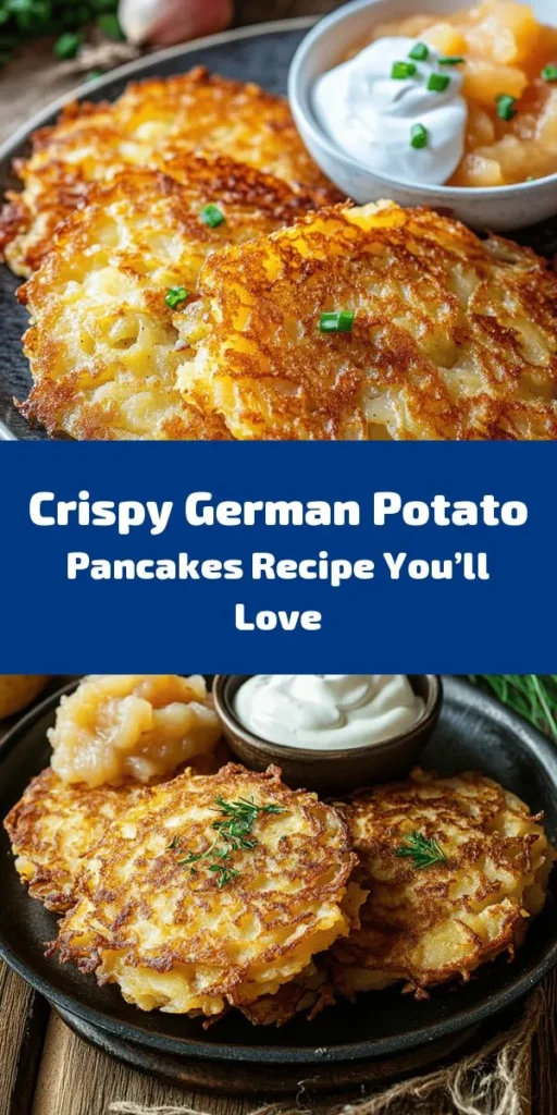 Indulge in the deliciousness of Crispy Authentic German Potato Pancakes! These golden-brown treats are made with simple ingredients like russet potatoes and onions, giving them an irresistible crunch. Perfectly seasoned and easy to fry, they can be enjoyed as a side or snack. Serve them warm with applesauce or sour cream for that classic touch. Get ready to savor the flavors of Germany in your own kitchen!