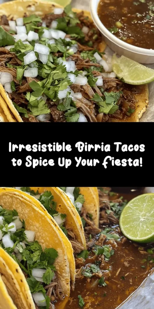 Discover the delicious world of Birria Tacos with this easy recipe! Tender beef chuck and short ribs marinated in a rich, flavorful sauce made from toasted dried peppers and spices create the ultimate filling for warm corn tortillas. Serve these tacos garnished with fresh cilantro, diced onion, and lime wedges for a fiesta like no other. Perfect for gatherings or a cozy meal at home, enjoy your homemade tacos with a side of savory broth for dipping.