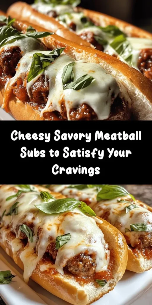 Indulge in these savory meatball subs with a cheesy twist that are perfect for any meal! Made with a delicious combination of ground beef and pork, fresh herbs, and topped with gooey mozzarella, these subs are a hearty delight. Bake the meatballs to perfection, simmer in marinara, and melt that cheese under the broiler for an irresistible finish. Garnish with fresh basil for extra flavor. Perfect for game day or a cozy family dinner!